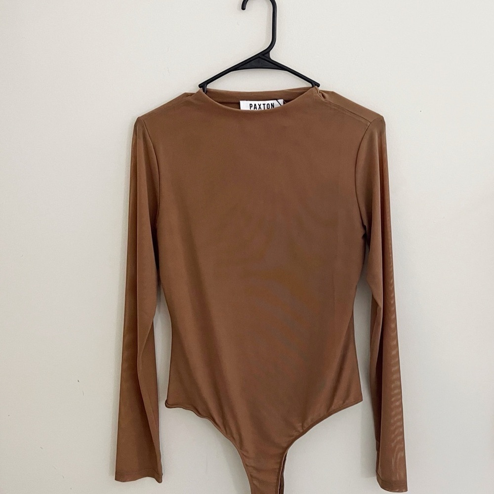 New Paxton sheer sleeve bodysuit Akira chic casual nightout